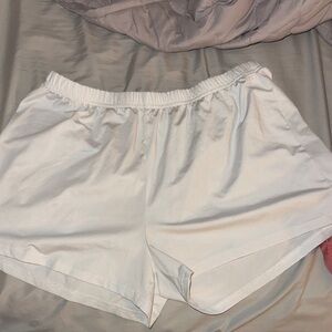 White Pajama Shorts